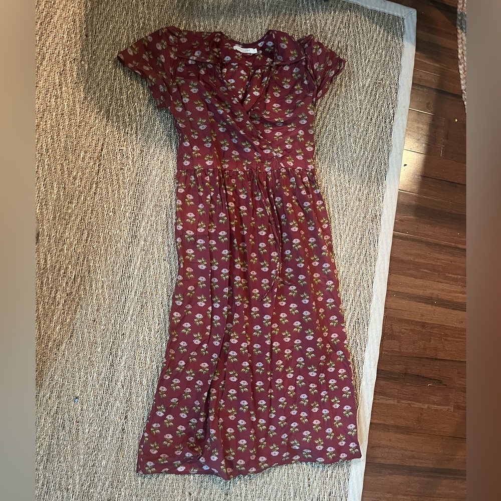 Christy Dawn Women’s Dress Antique Red Lotus Size Small